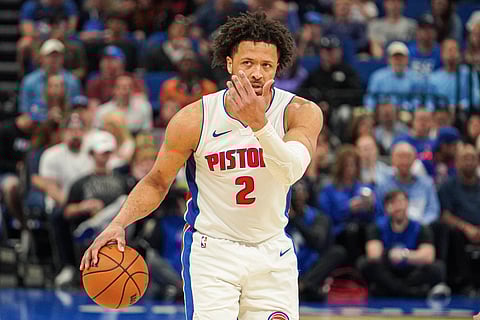 Cade Cunningham in action