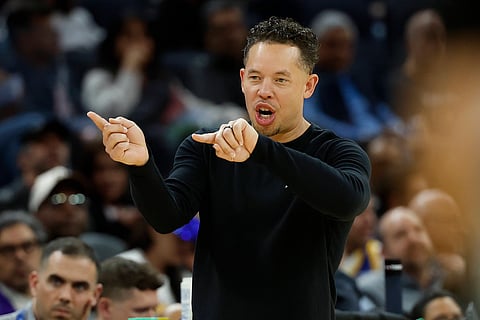 San Antonio Spurs coach Mitch Johnson