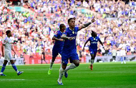 Enzo Fernandez scores the winning goal for Chelsea