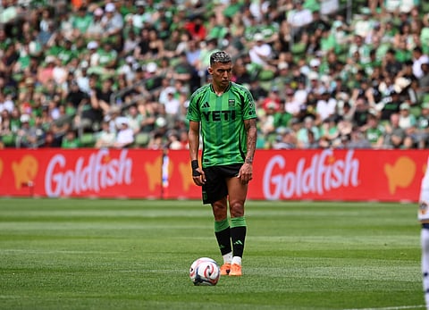 Austin FC forward Myrto Uzuni