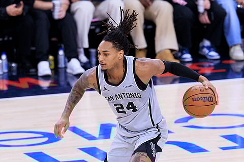 Devin Vassell of San Antonio Spurs in action