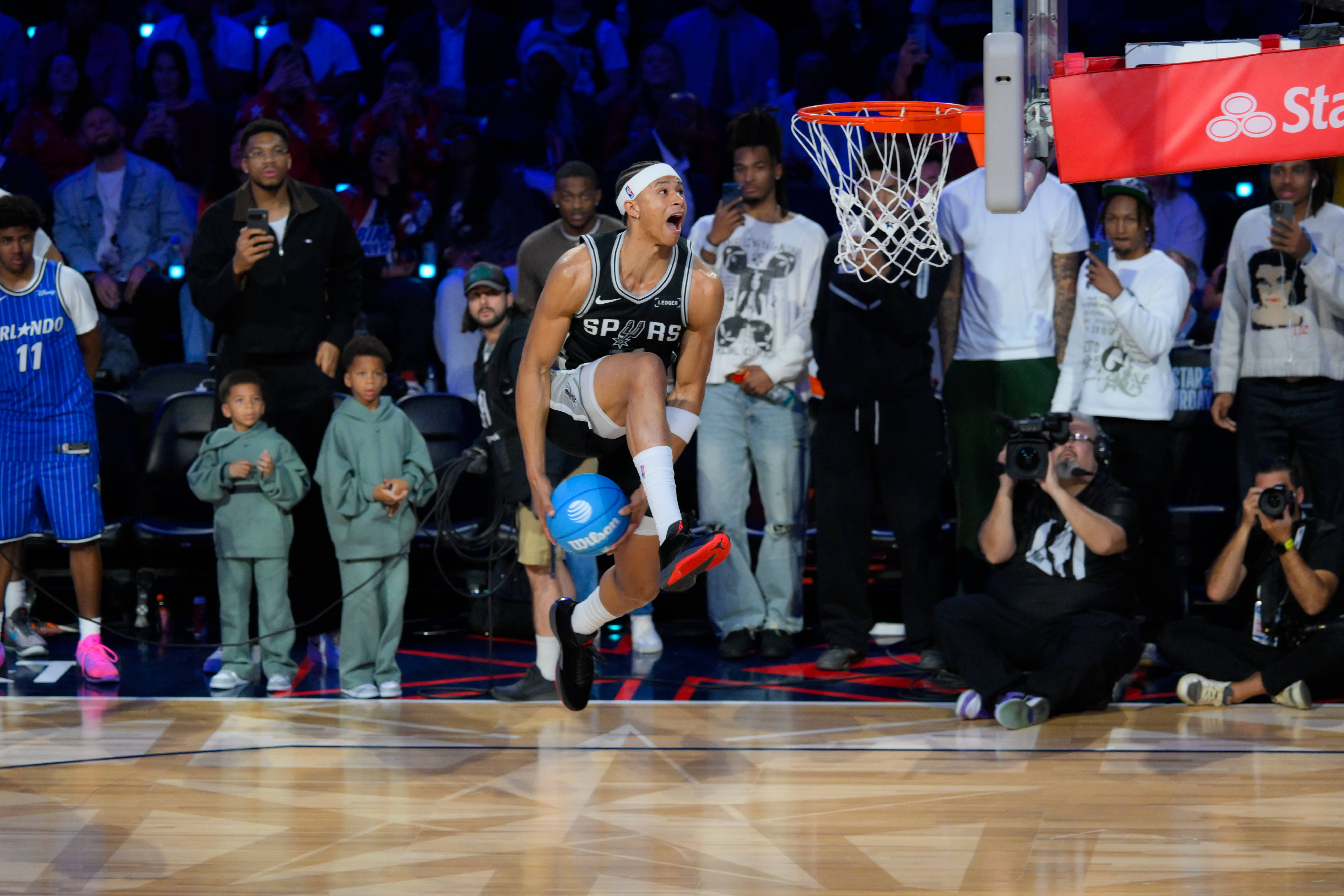 Carter Bryant of San Antonio Spurs in action