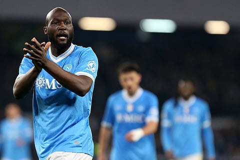 Romelu Lukaku of Napoli