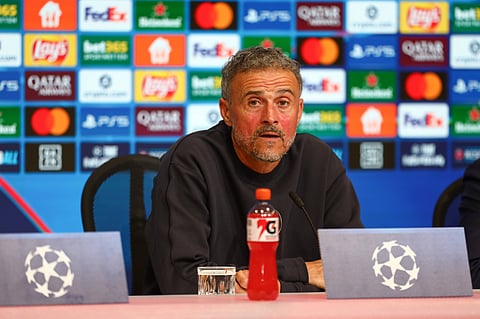 Luis Enrique at pre-match press conference