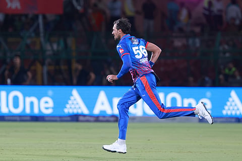 Mitchell Starc in action in the IPL