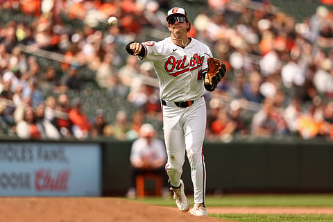Baltimore Orioles baseman Coby Mayo