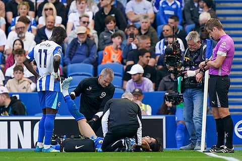 Kaoru Mitoma suffers injury during PL clash against Wolves