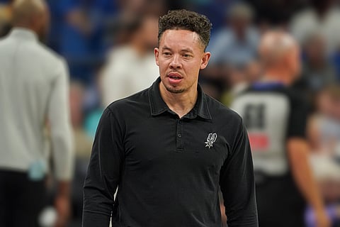 San Antonio Spurs coach Mitchell Johnson