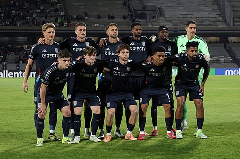 San Diego FC players pose for a team photo