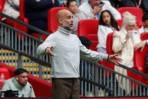 Manchester City coach Pep Guardiola