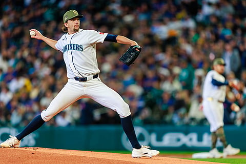 Seattle Mariners' Logan Gilbert in action