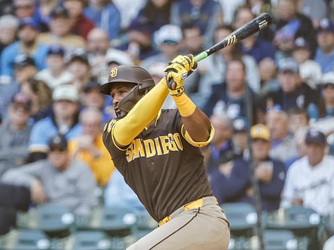 San Diego Padres hitter Miguel Andujar