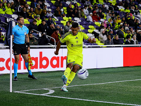 Nashville SC midfielder Bryan Acosta