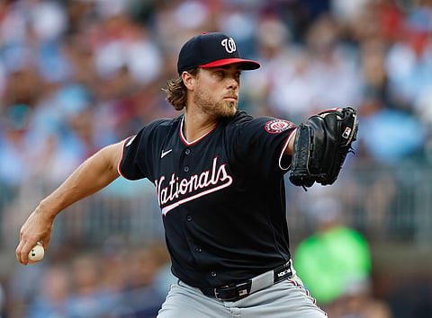 Washington Nationals pitcher Jake Irvin