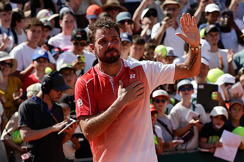 Stan Wawrinka bids farewell to the French Open