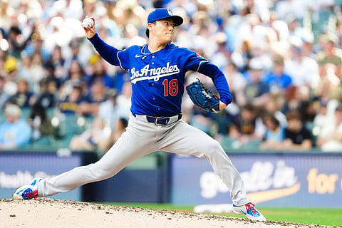 Los Angeles Dodgers' Yoshinobu Yamamoto