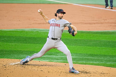 Arizona Diamondbacks pitcher Zac Gallen in action