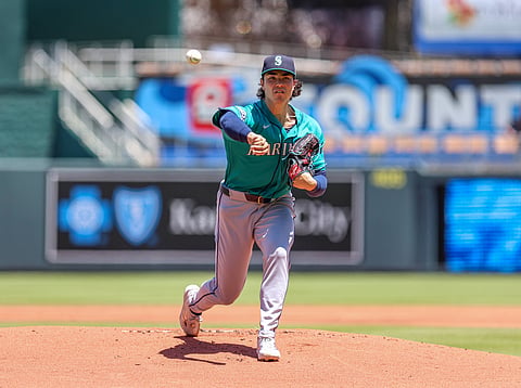 Seattle Mariners pitcher Bryan Woo