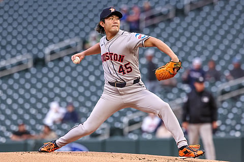 Houston Astros pitcher Tatsuya Imai
