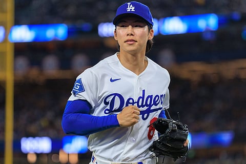 Hyeseong Kim of Los Angeles Dodgers