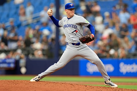 Toronto Blue Jays pitcher Braydon Fisher in action