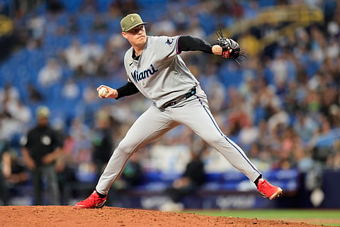 Miami Marlins pitcher Pete Fairbanks