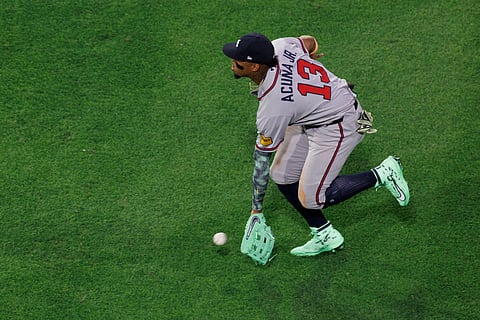 Ronald Acuna Jr. in action