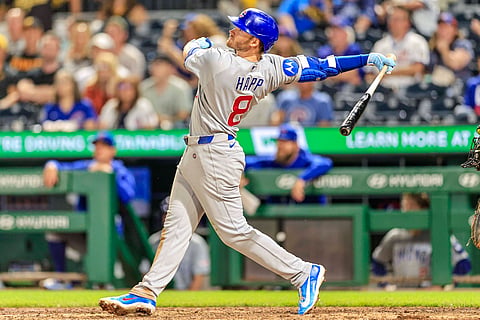 Ian Happ in action