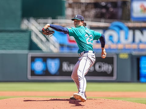 Seattle Mariners pitcher Bryan Woo