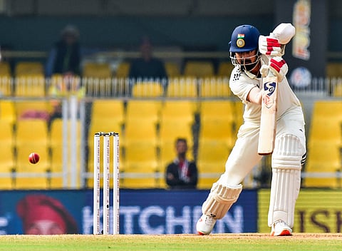 KL Rahul in action