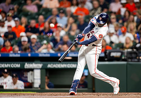 Yordan Alvarez in action