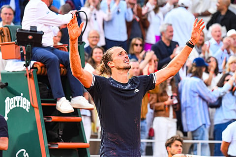 Alexander Zverev in tears after winning the French Open