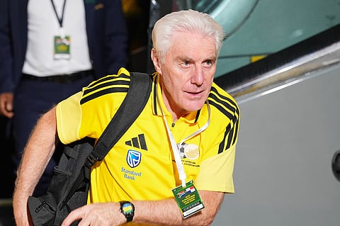 South Africa head coach Hugo Broos