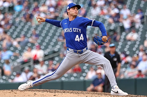 Kansas City Royals pitcher Beck Way in action