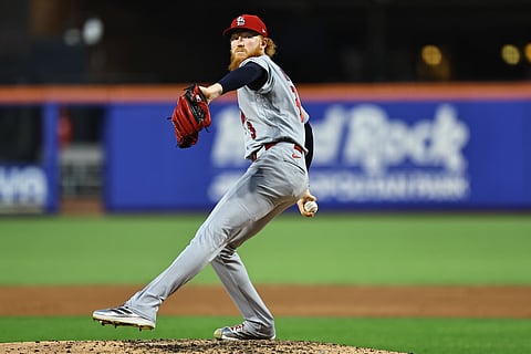 Dustin May in action against New York Mets