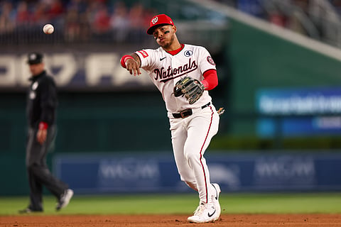 Washington Nationals baseman Jorbit Vivas in action