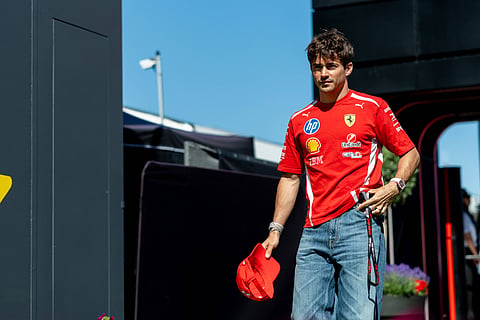 Charles Leclerc at the Barcelona Grand Prix
