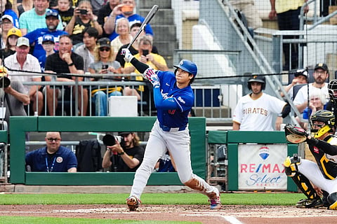 Shohei Ohtani in action against Pittsburgh Pirates