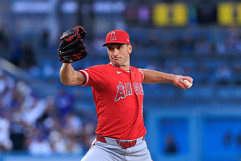 Los Angeles Angels pitcher Brent Suter