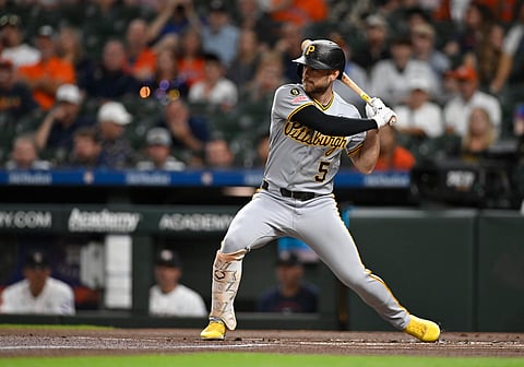 Pittsburgh Pirates second baseman Brandon Lowe in action
