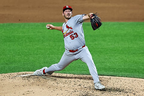 St. Louis Cardinals pitcher Andre Pallante