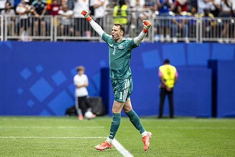 Manuel Neuer during Germany's opening game against Curacao