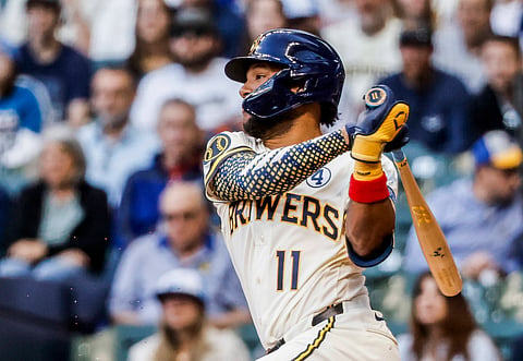 Milwaukee Brewers left fielder Jackson Chourio