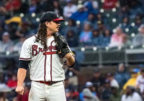 Atlanta Braves pitcher Grant Holmes