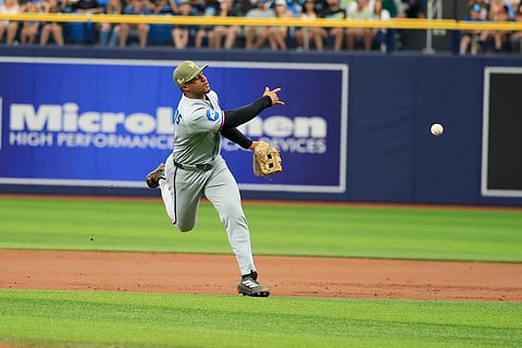 Miami Marlins shortstop Otto Lopez