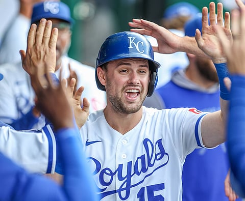 Kansas City Royals outfielder Lane Thomas