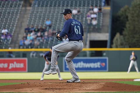Seattle Mariners pitcher Emerson Hancock