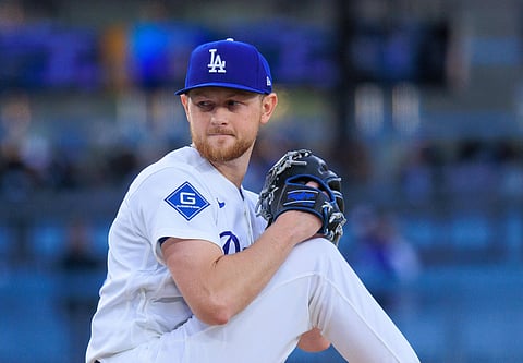 Los Angeles Dodgers pitcher Eric Lauer