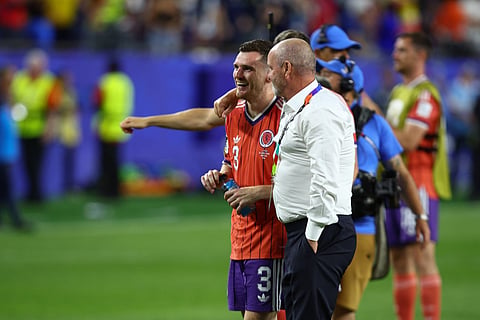 File photo of Andy Robertson with Steve Clarke