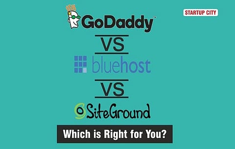 Godaddy vs Bluehost vs SiteGround